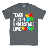 Charcoal Heather Teach Accept Understand Love Classic Tee - CowhideDigitalArt