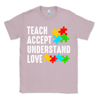 Lilac Teach Accept Understand Love Classic Tee - CowhideDigitalArt