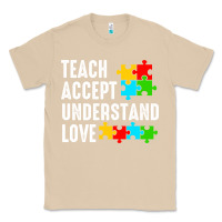 Mushroom Teach Accept Understand Love Classic Tee - CowhideDigitalArt