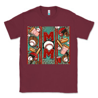 Burgundy baseball mom Classic Tee - Jasminsmagicworld