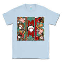 Dusty Blue baseball mom Classic Tee - Jasminsmagicworld