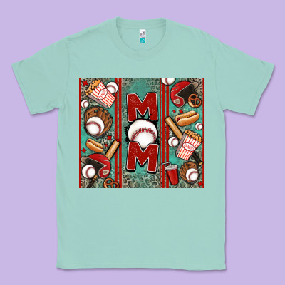 Baseball Mom Classic Tee Designed By Jasminsmagicworld