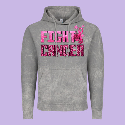 Fight Cancer Vintage Hoodie Designed By Texasbilliewilder