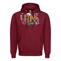 Burgundy Western Registered Nurse Zipper Hoodie - LillyAllenDesigns