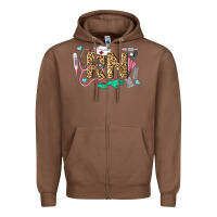 Chestnut Western Registered Nurse Zipper Hoodie - LillyAllenDesigns