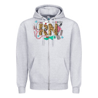 Heather Grey Western Registered Nurse Zipper Hoodie - LillyAllenDesigns