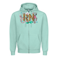 Seafoam Western Registered Nurse Zipper Hoodie - LillyAllenDesigns