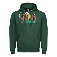 Sports Green Western Registered Nurse Zipper Hoodie - LillyAllenDesigns