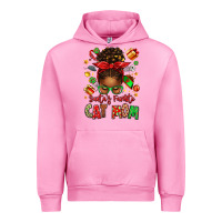 Fuchsia Pink santas favorite cat mom Urban Hoodie - texasbilliewilder