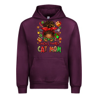 Mauve Wine santas favorite cat mom Urban Hoodie - texasbilliewilder