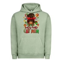 Pigment Oil Green santas favorite cat mom Urban Hoodie - texasbilliewilder