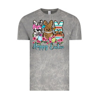 Cloud Rock Happy Easter western peeps Vintage Tee - OliviaCreatesArt