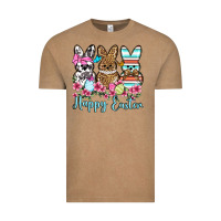 Vintage Coffee Happy Easter western peeps Vintage Tee - OliviaCreatesArt