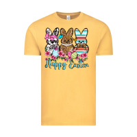 Vintage Mustard Happy Easter western peeps Vintage Tee - OliviaCreatesArt