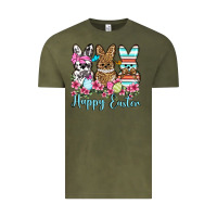 Vintage Olive Happy Easter western peeps Vintage Tee - OliviaCreatesArt