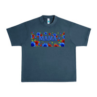 Midnight Navy floral american mama 16oz libbey cup Urban Heavy Tee - HRA Design Shop
