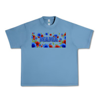 Pebble Blue floral american mama 16oz libbey cup Urban Heavy Tee - HRA Design Shop
