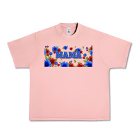 Salmon floral american mama 16oz libbey cup Urban Heavy Tee - HRA Design Shop