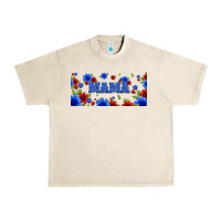 Sandshell floral american mama 16oz libbey cup Urban Heavy Tee - HRA Design Shop