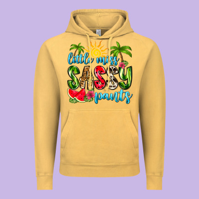 Little Miss Sassy Pants Vintage Hoodie Designed By Zillion Design Studio