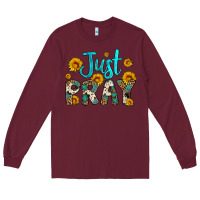 Burgundy just pray Long Sleeve Tee - Artiststas