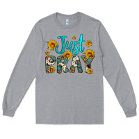 Heather Grey just pray Long Sleeve Tee - Artiststas