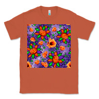 Pumpkin Flower Halloween Seamless Pattern Classic Tee | Teevron