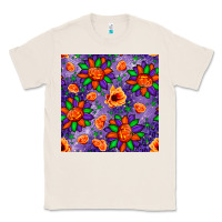Natural pumpkin flower halloween seamless pattern Classic Tee - BundleAndBundleShop