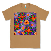 Toasted Coconut pumpkin flower halloween seamless pattern Classic Tee - BundleAndBundleShop