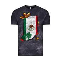 Cloud Black mexican indiana Vintage Tee - CowhideDigitalArt