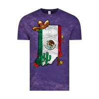 Cloud Purple mexican indiana Vintage Tee - CowhideDigitalArt
