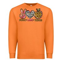 Carrot peace love teach Premium Sweatshirt - NancyCooperArtShop