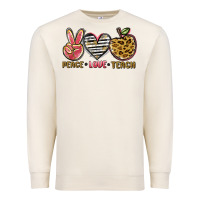 Sandshell peace love teach Premium Sweatshirt - NancyCooperArtShop