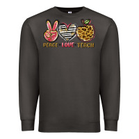 Smoke peace love teach Premium Sweatshirt - NancyCooperArtShop