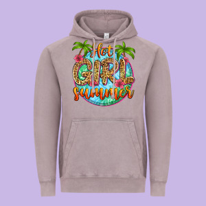 Hot Girl Summer Vintage Hoodie Designed By Zillion Design Studio