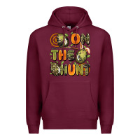 Burgundy on the hunt easter Premium Hoodie - Artiststas