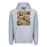 Heather Grey on the hunt easter Premium Hoodie - Artiststas