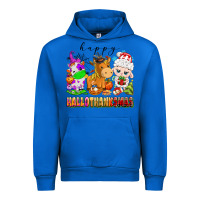 Cobalt happy hallothanksmas farm animals Urban Hoodie - texasbilliewilder