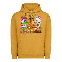 Pigment Peanut Butter happy hallothanksmas farm animals Urban Hoodie - texasbilliewilder