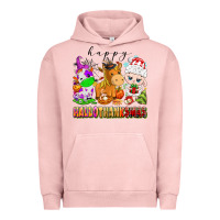 Pigment Salmon happy hallothanksmas farm animals Urban Hoodie - texasbilliewilder