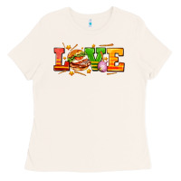 Bone love with hamburger Ladies Tee - AdoDesignShop