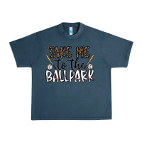 Midnight Navy take me to the ballpark Urban Heavy Tee - CowhideDigitalArt
