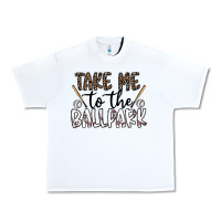 White take me to the ballpark Urban Heavy Tee - CowhideDigitalArt