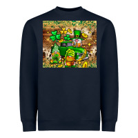 Navy St. Patrick's Day gnomies truck tumbler Heavyweight Sweatshirt - Neo Western