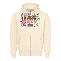 Sandshell Western Nurse Life Zipper Hoodie - LillyAllenDesigns