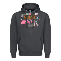 Smoke Western Nurse Life Zipper Hoodie - LillyAllenDesigns