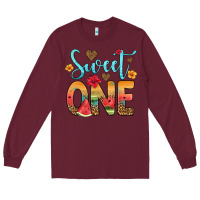 Burgundy sweet one watermelon Long Sleeve Tee - Artiststas
