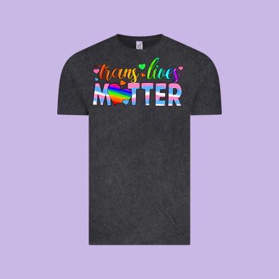Trans Lives Matter Vintage Tee Designed By Hra Design Shop