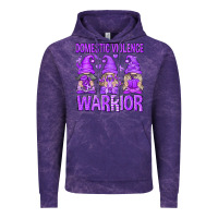 Cloud Purple Domestic Violence Warrior Gnomes Vintage Hoodie - texasbilliewilder