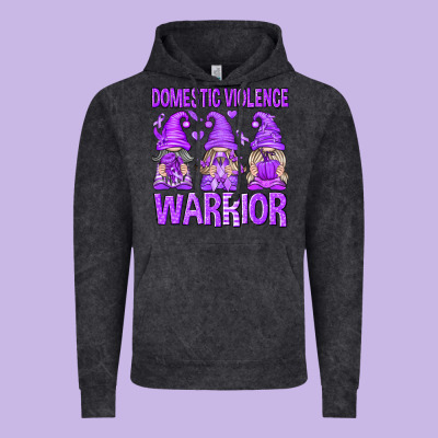 Domestic Violence Warrior Gnomes Vintage Hoodie Designed By Texasbilliewilder